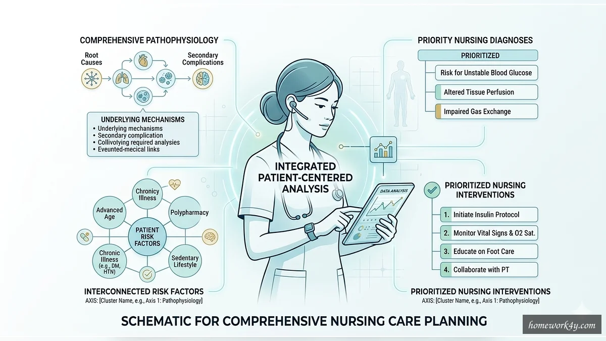 Nurse Analyzing Patient Data with ATI Concept Map