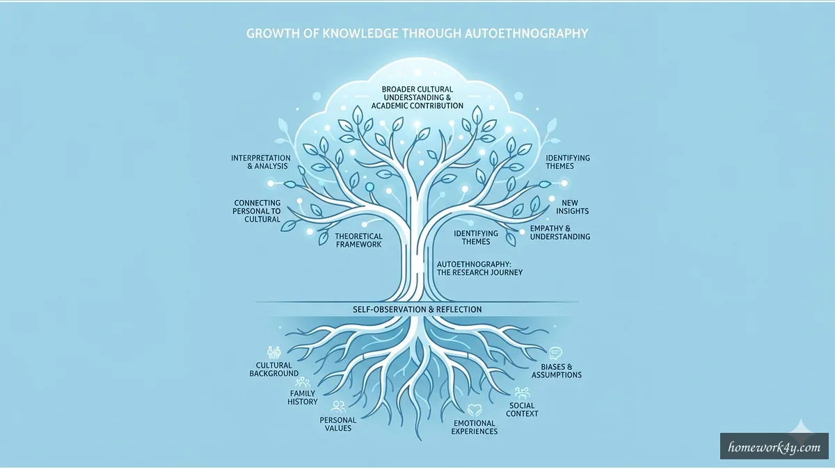 Autoethnography knowledge growth illustration