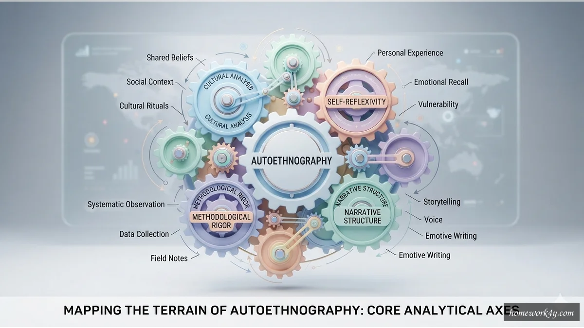 Autoethnography core analytical axes concept