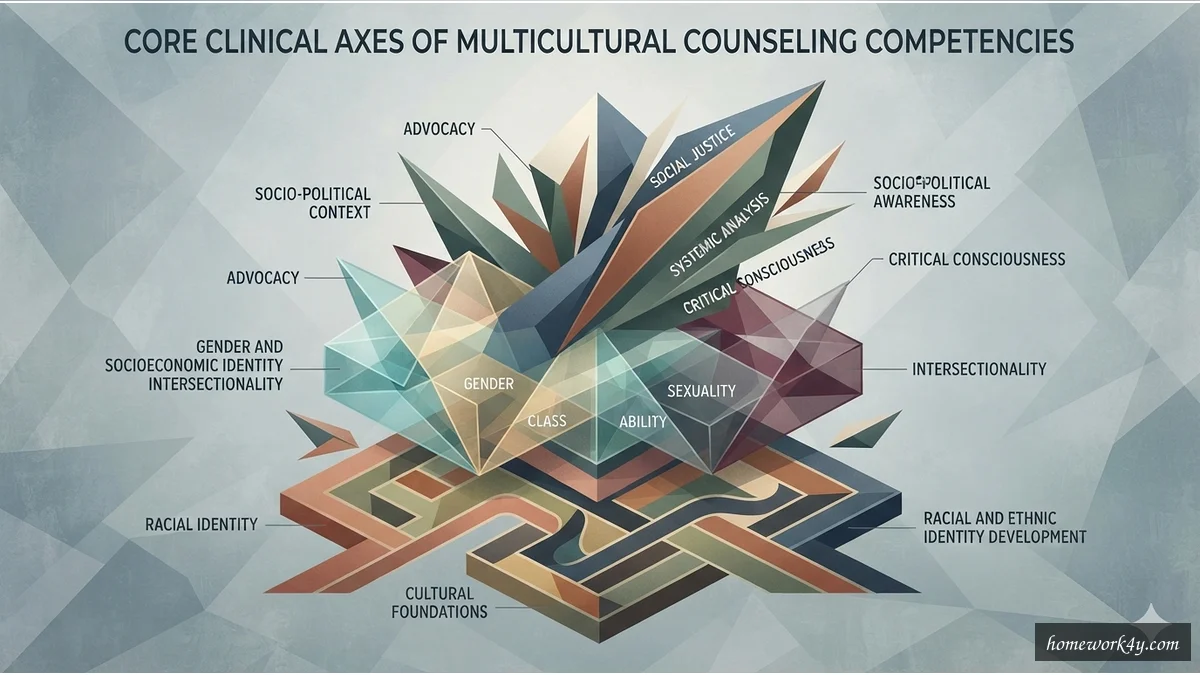 Core clinical axes, multicultural counseling, sociopolitical awareness