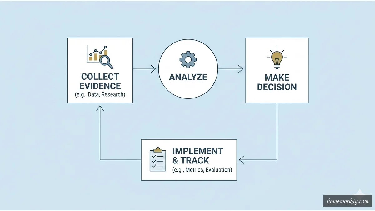 Evidence-based management schematic illustration