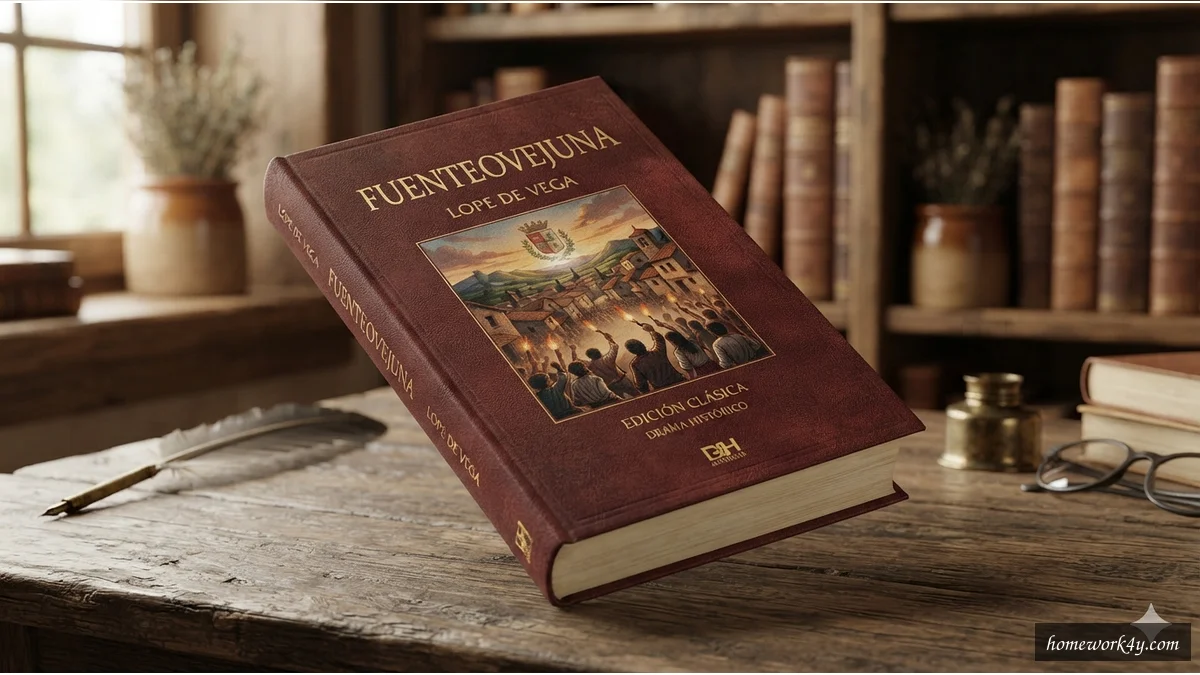 Fuenteovejuna book cover, Spanish literature, Golden Age drama