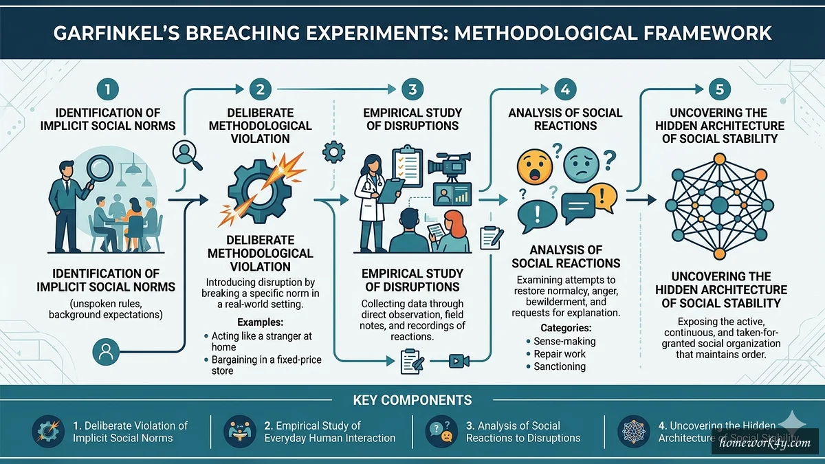 Breaching Experiments Methodology Flowchart