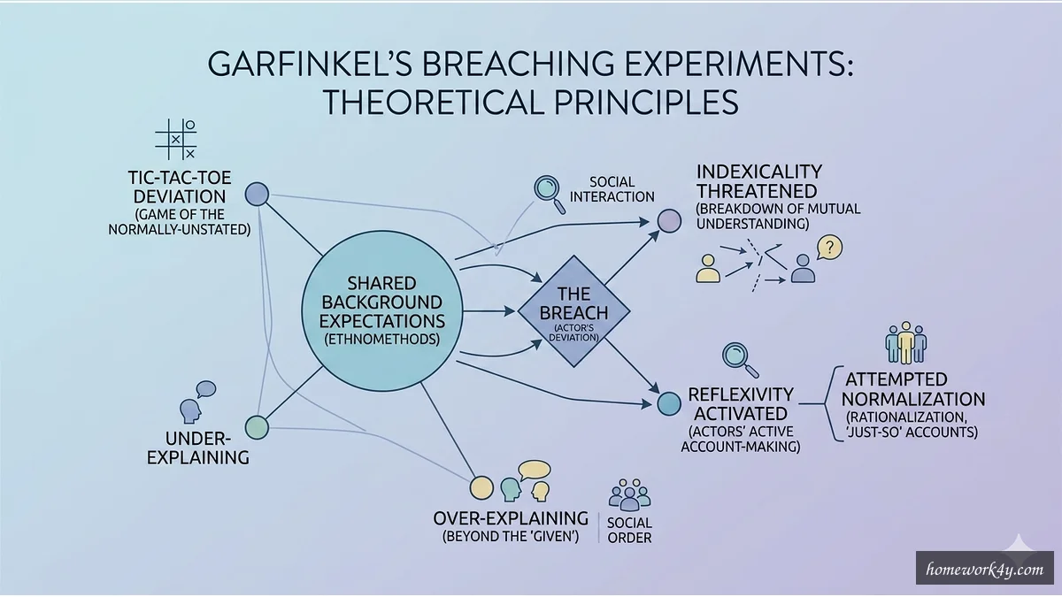 Breaching experiments core principles diagram