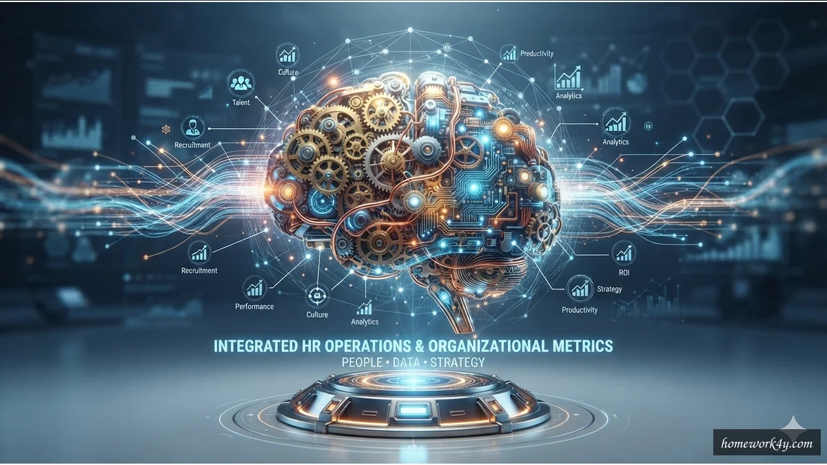 Human Resource Operations and Organizational Metrics Concept