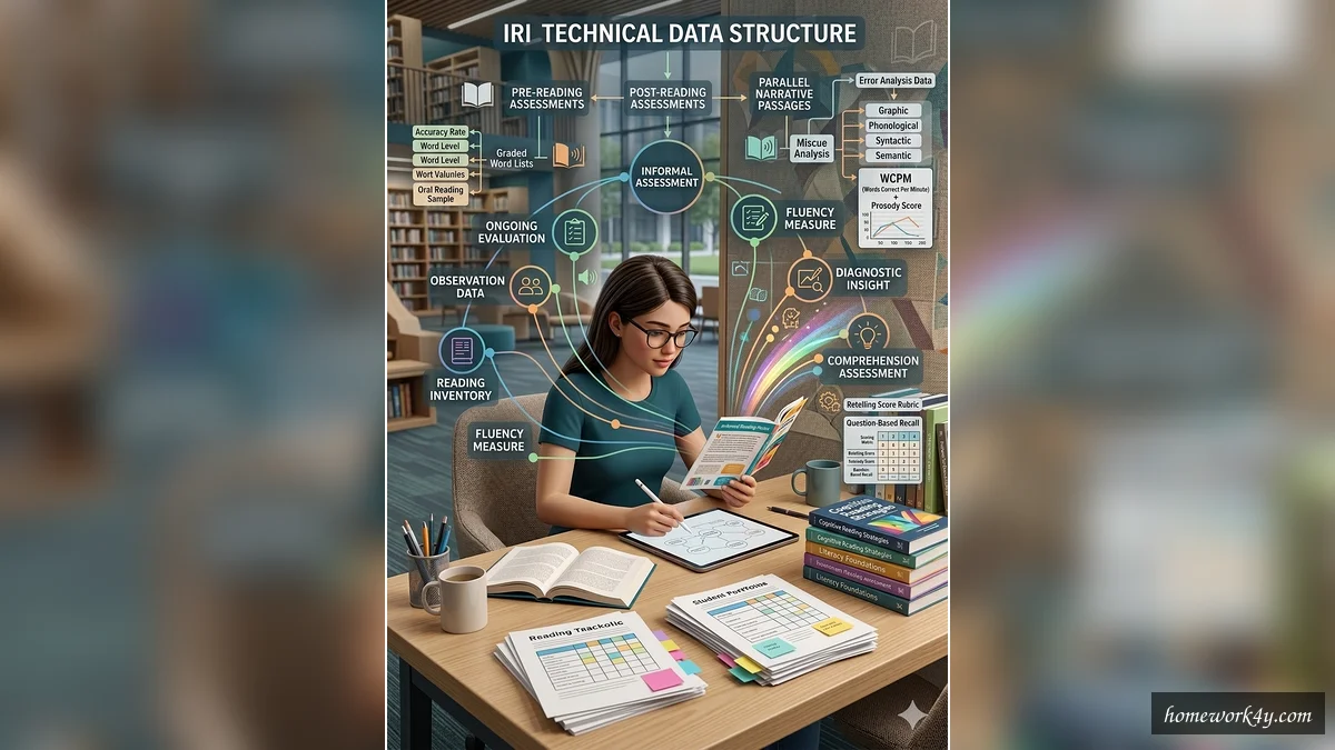 Infographic Flowchart of Informal Reading Inventory Components