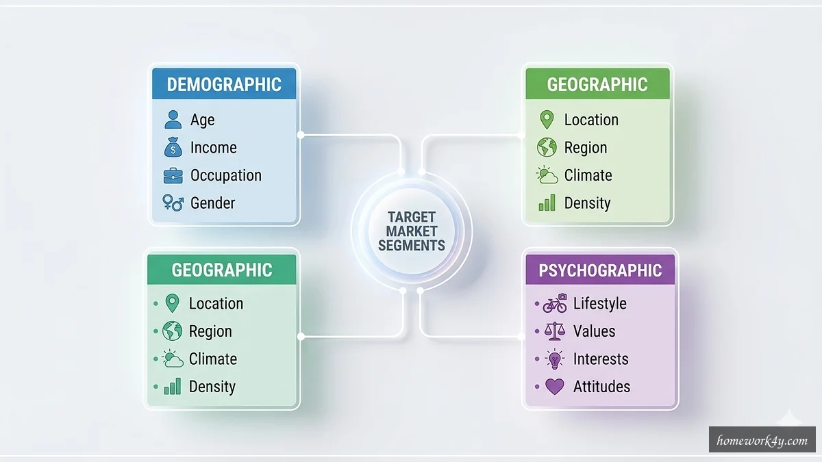 Target market segmentation model for marketing strategy