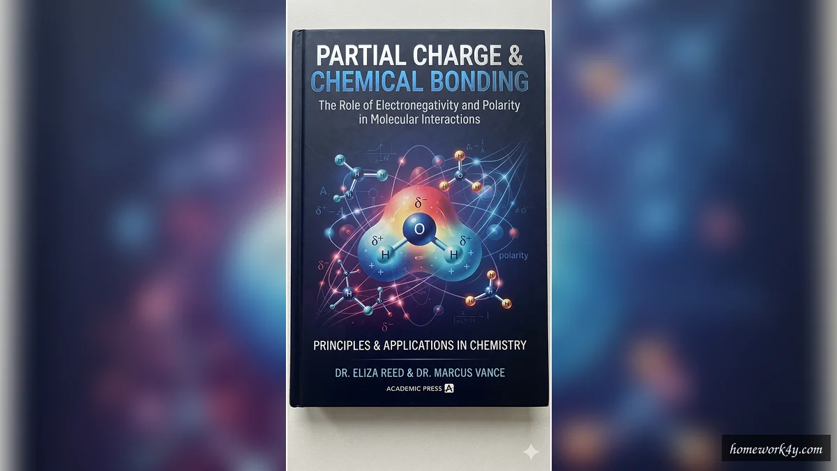 Partial charge concept illustration