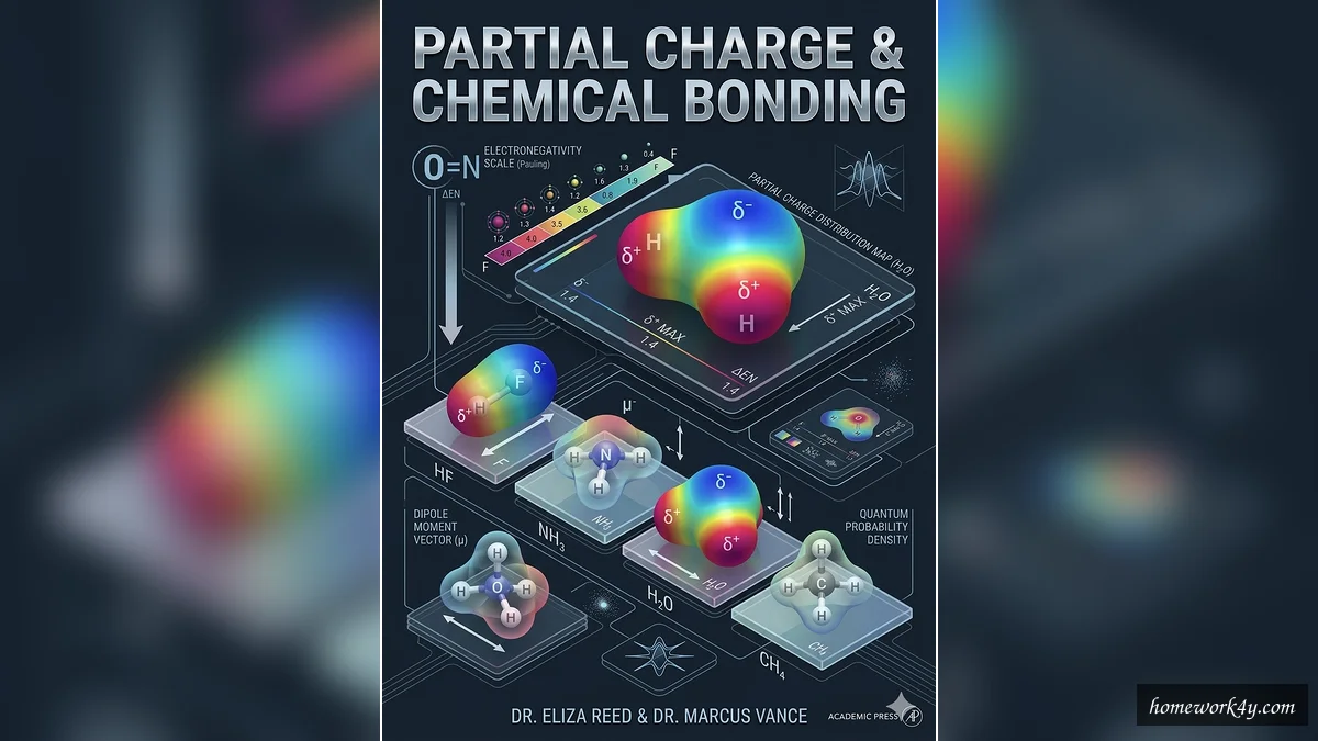 Partial charge distribution visualization