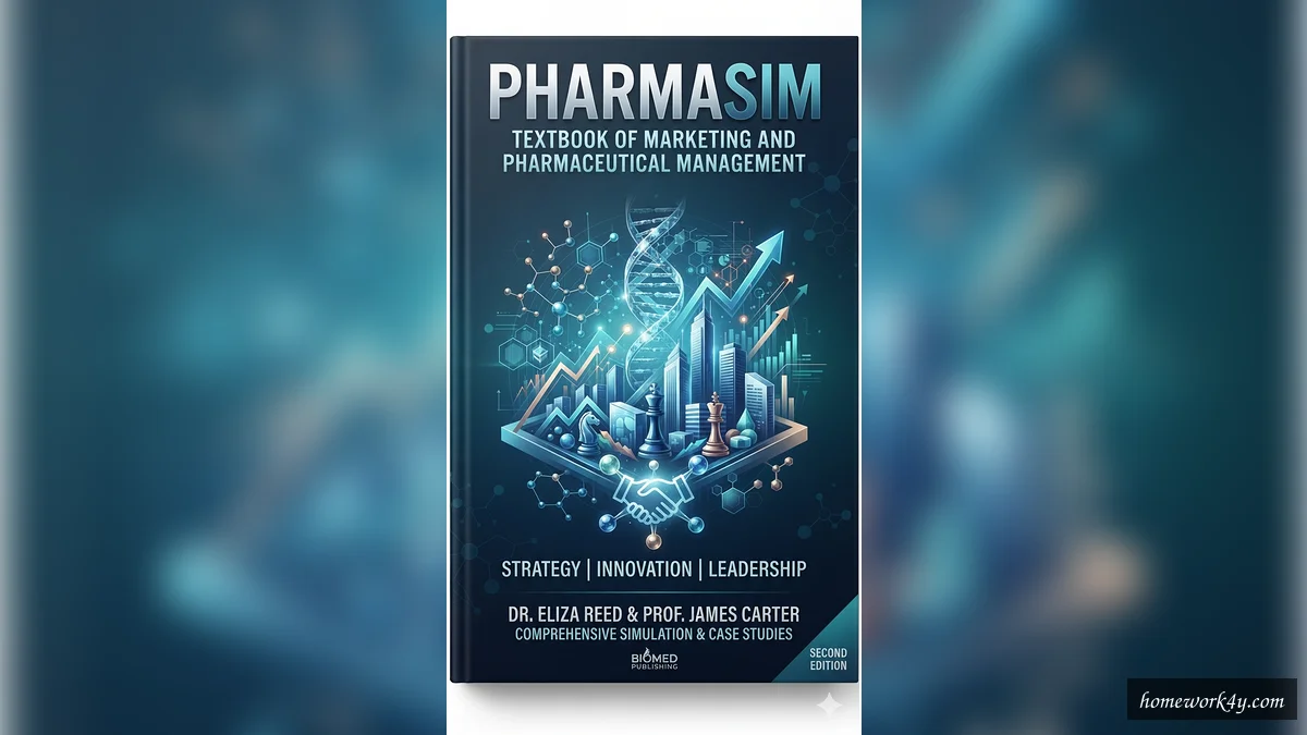 PharmaSim textbook cover design