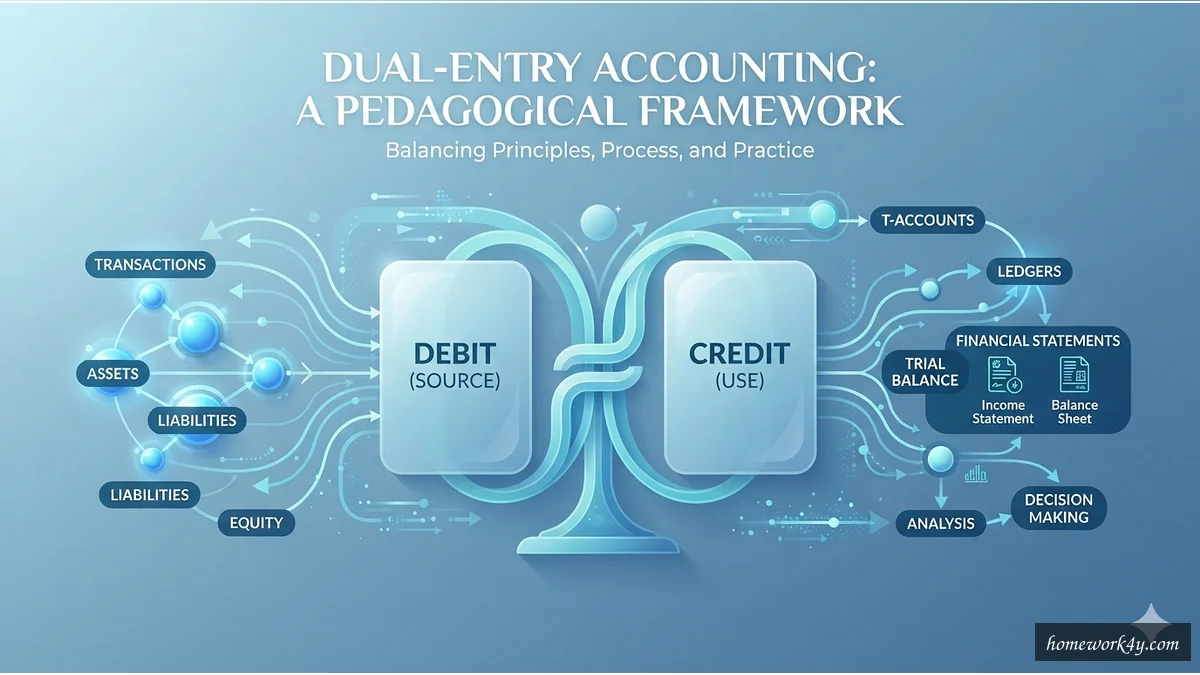 Dual-entry accounting framework model