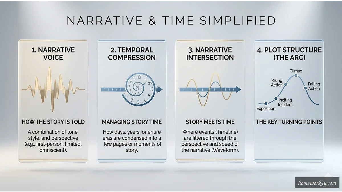 Narrative voice and temporal compression in short fiction