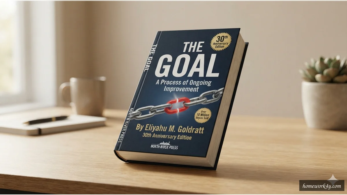 The Goal PDF book cover, introducing the Theory of Constraints