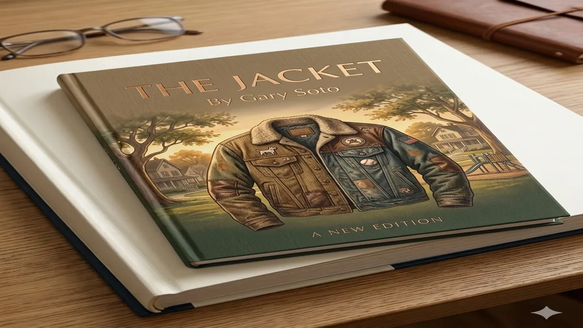 Book cover design for The Jacket by Gary Soto