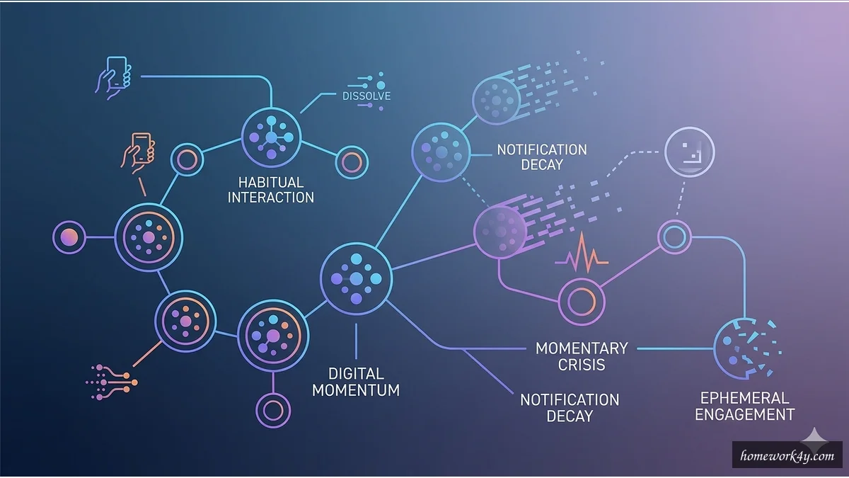 A vector schematic representing the illusion of digital ephemerality