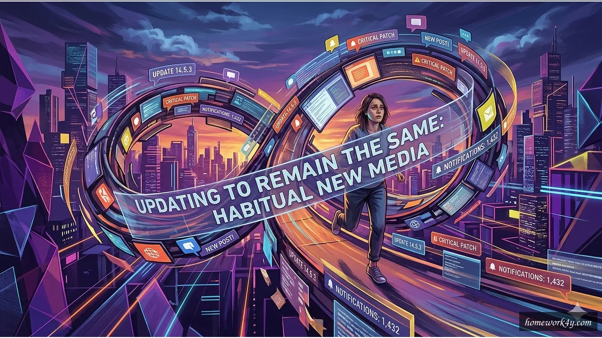 A conceptual illustration of the paradox of habit and crisis in digital culture