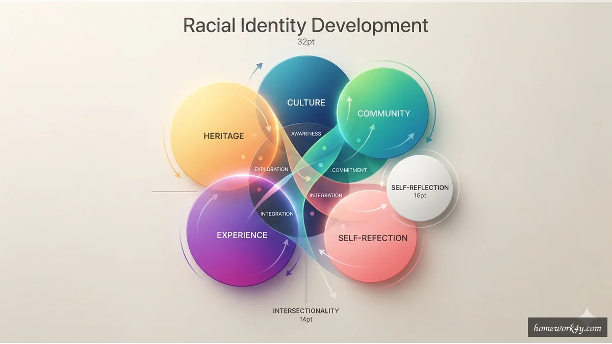 Racial identity development concept illustration